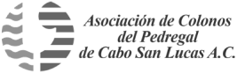 Logo Asociacion de Colonos del Pedregal de Cabo San Lucas. A.C.